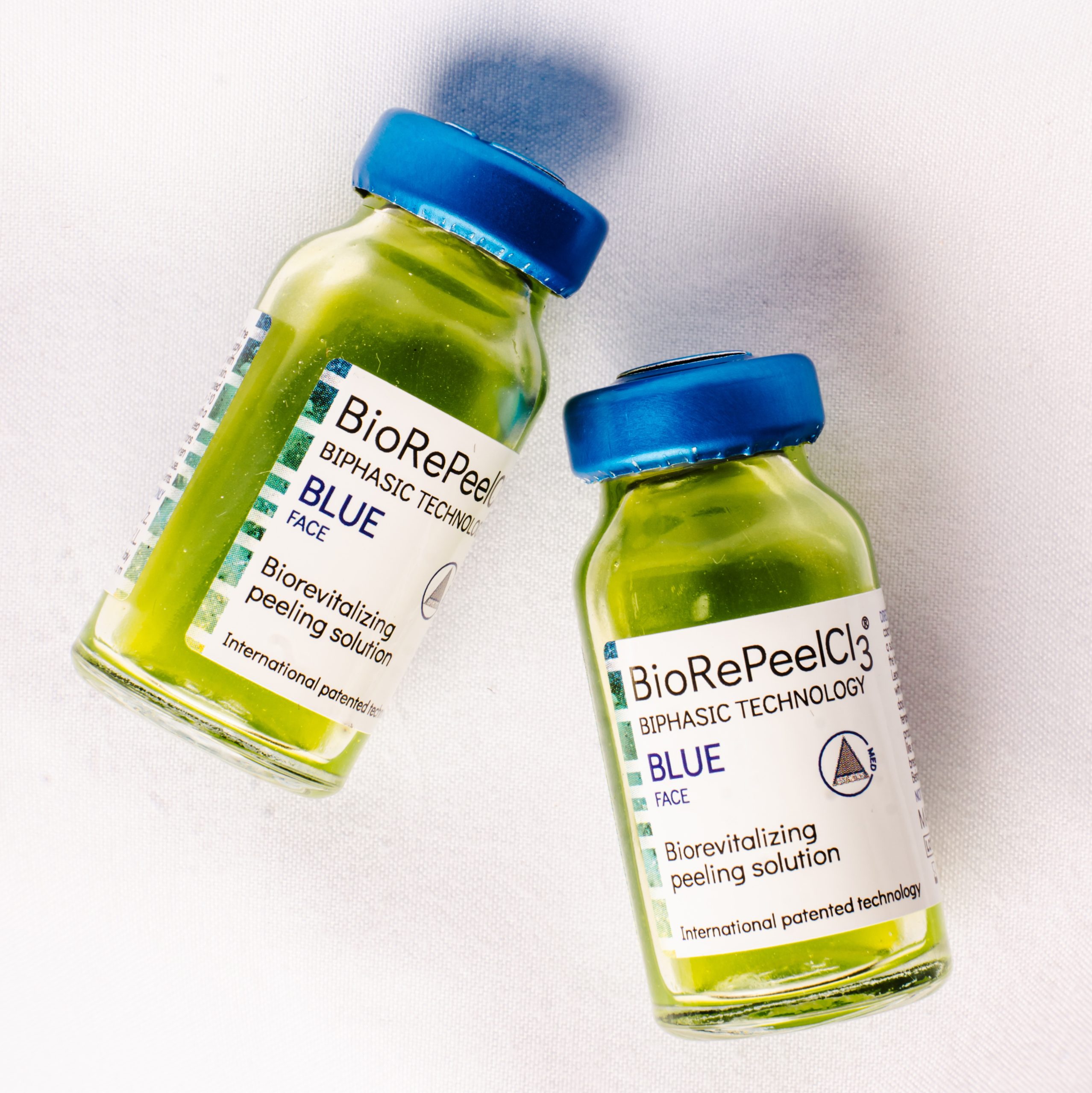 BioRePeel Blue vials